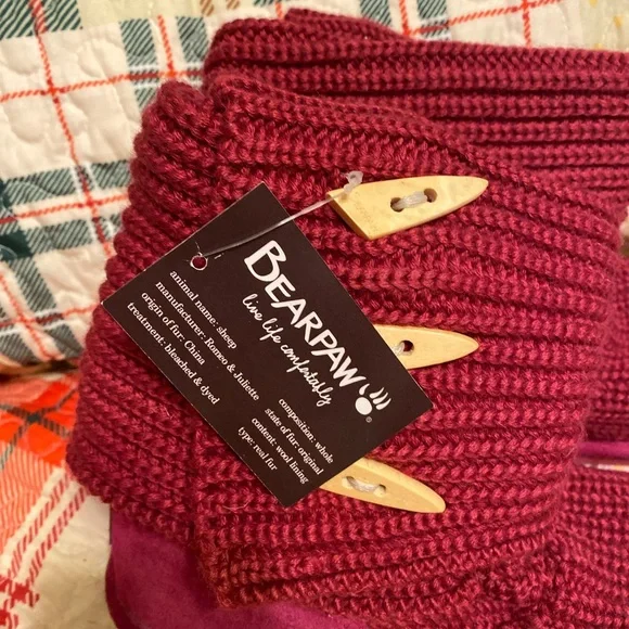 BearPaw Berry Knit Boots NWT SZ 10 - Picture 3 of 6